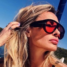 Luxury Women Celebrity Red Fashion Designer Sunglasses Eyewear Italy Style Vogue