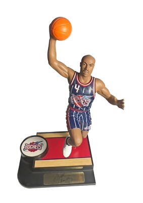 Starting Lineup Charles Barkley Houston Rockets #4 Navy Jersey