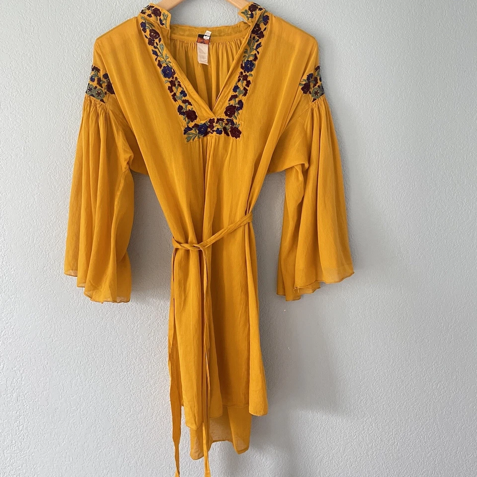 Jean Paul Gaultier Soleil Vintage Embroidered Cover Up Dress Women Size XS Italy - Image 2 of 4