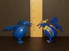 Vintage Tamagoras Pterodactyl KO Figure Set Egg Monsters Dinosaur Meteorbs Orb