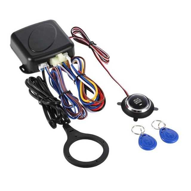 Car Engine Push Start Button Lock Ignition Starter Keyless Entry Stop