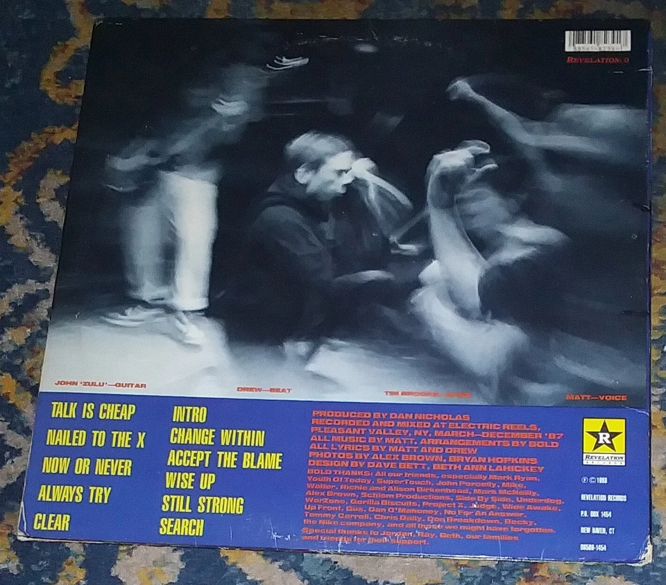 SPEAK OUT / BOLD 1988 REVELATION LP 9 NYC Hardcore, youth crew - Image 2 of 4