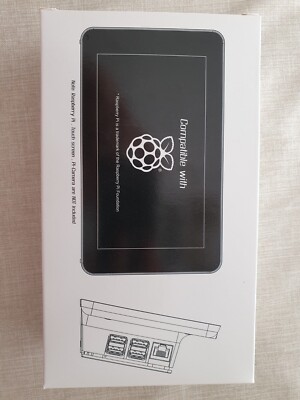 Gehäuse schwarz, für Raspberry Pi 7'' Touchscreen