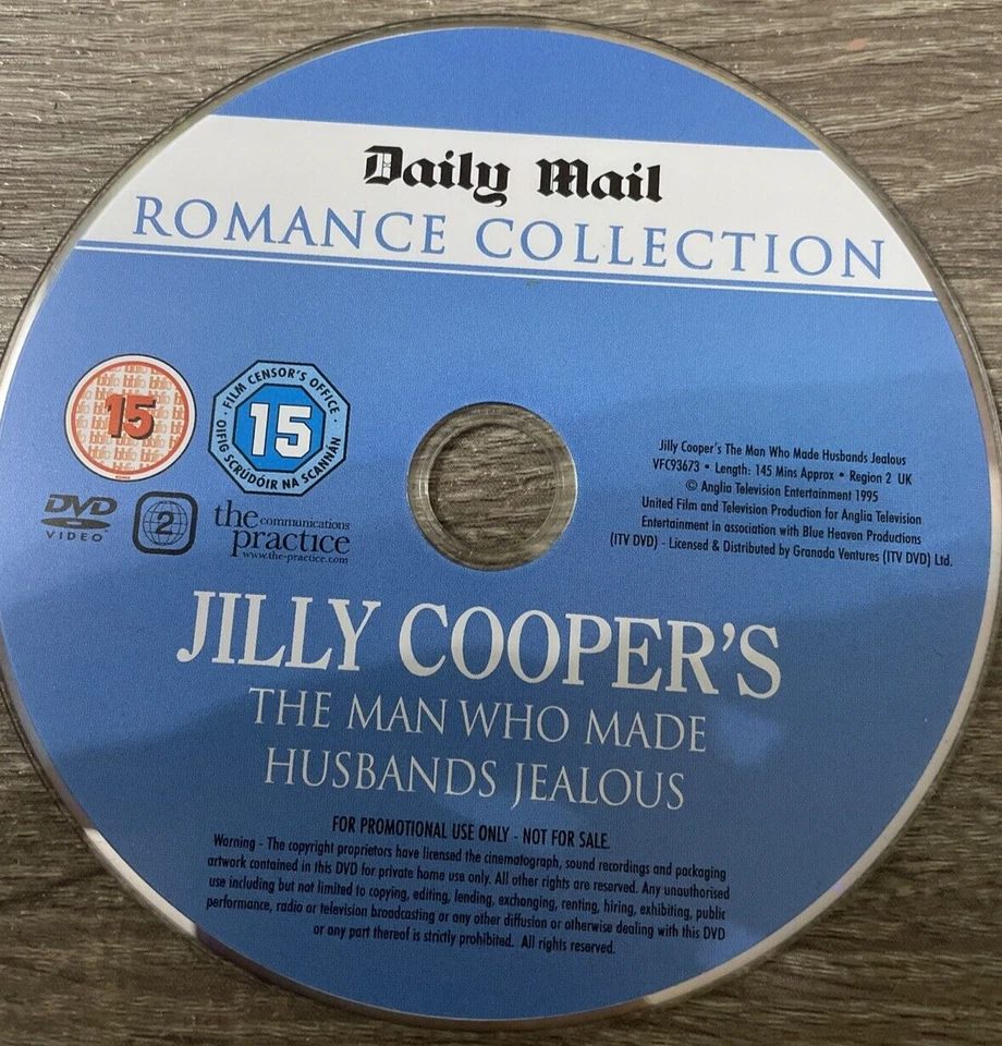 Jilly Cooper : The Man Who Made Husbands Jealous - Dvd Promo : Ex - Image 3 of 3
