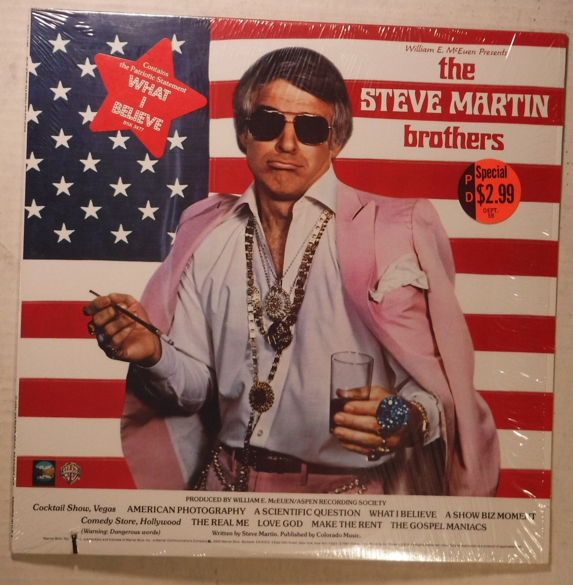 THE STEVE MARTIN BROTHERS / COMEDY LP / WB BSK 3477 / SHRINK