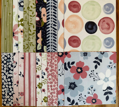 Stampin Up! PAPER BLOOMS Designer Series Paper DSP 6x6 24 sheets