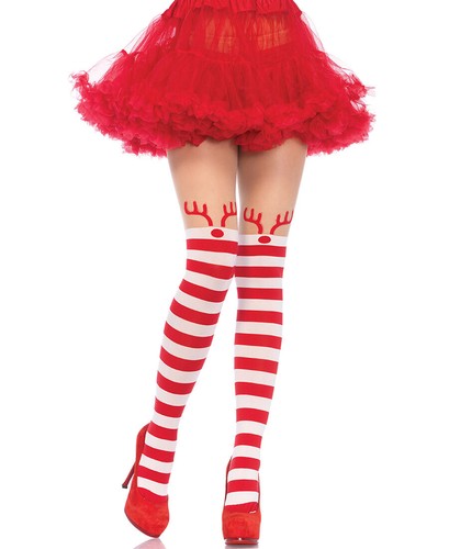 LEG AVENUE Striped Pantyhose Für Kids – Undurchsichtig In Schwarz & Lila