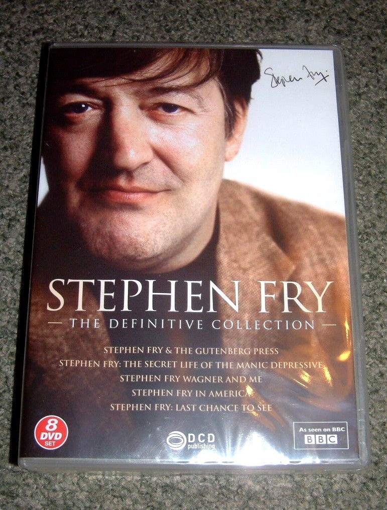 STEPHEN FRY THE DEFINITIVE COLLECTION - 8 DVD BOX SET, AS SEEN ON THE BBC - NEW