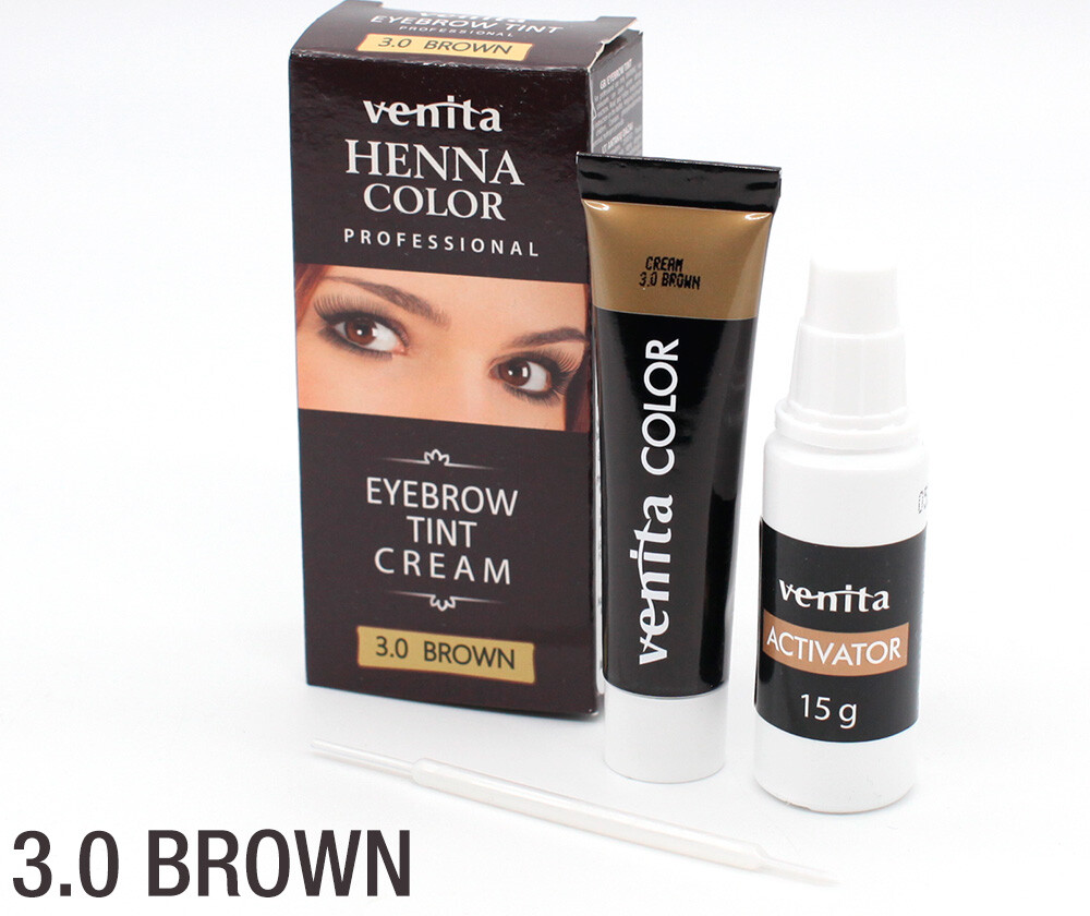 VENITA HENNA GRAPHIT Für Augenbrauen & Wimpern – Traditionelle Färbung, 3 Ml