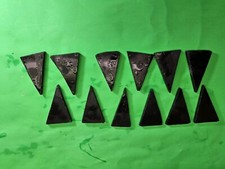 Lot of 12 banded gray obsidian arrowhead knapping preform blanks