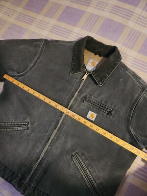 VTG Carhartt Jacket Womens Large Detroit W J097 PTL Petrol Grey