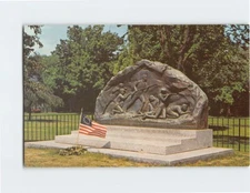 Postcard Memorial to Lexington Minutemen Lexington Massachusetts USA