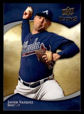 2009 Upper Deck Icons #51 Javier Vazquez Card Atlanta Braves