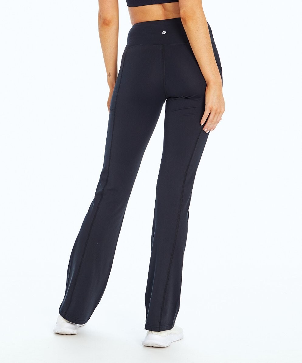 Bally Black 32'' Pocket High-Rise Slim-Boot Flared Leggings Women Size XL