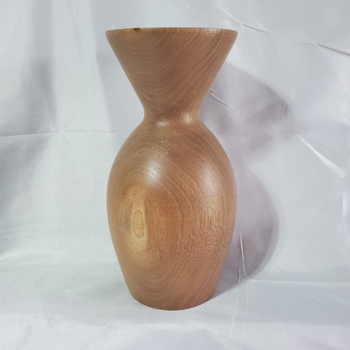 Vintage handgefertigte Holzvase 8 1/4" 1980er - Bild 2 von 8