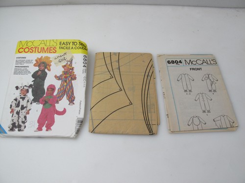 Modelli di costumi vintage McCalls per bambini, non tagliati 6804 taglia 2-3-4 (A) - Foto 4 di 5