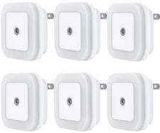 LED Night Light Lamp with Smart Sensor Dusk to Dawn Sensor, Daylight White, 0...