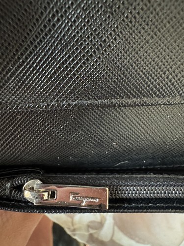 Salvatore Ferragamo Blk Gancino Clip Long Wallet XL835. AUTH - Picture 7 of 8