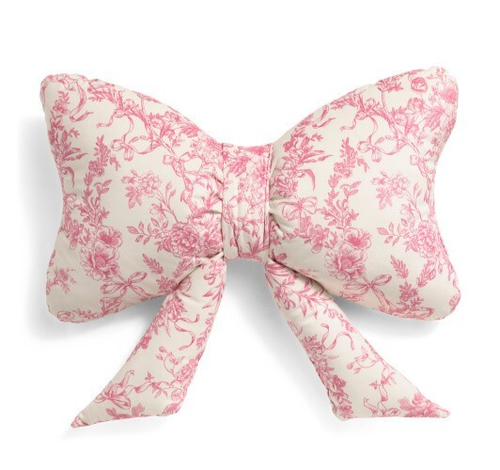 Ltd Edition TK Maxx HOMESENSE Floral Coquette BOW LARGE VELVET CUSHION **VIRAL** - Picture 5 of 7