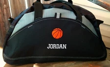  Basketball Duffel Bag Personalized Gym Bag Embroidered Duffle Bag Monogrammed 