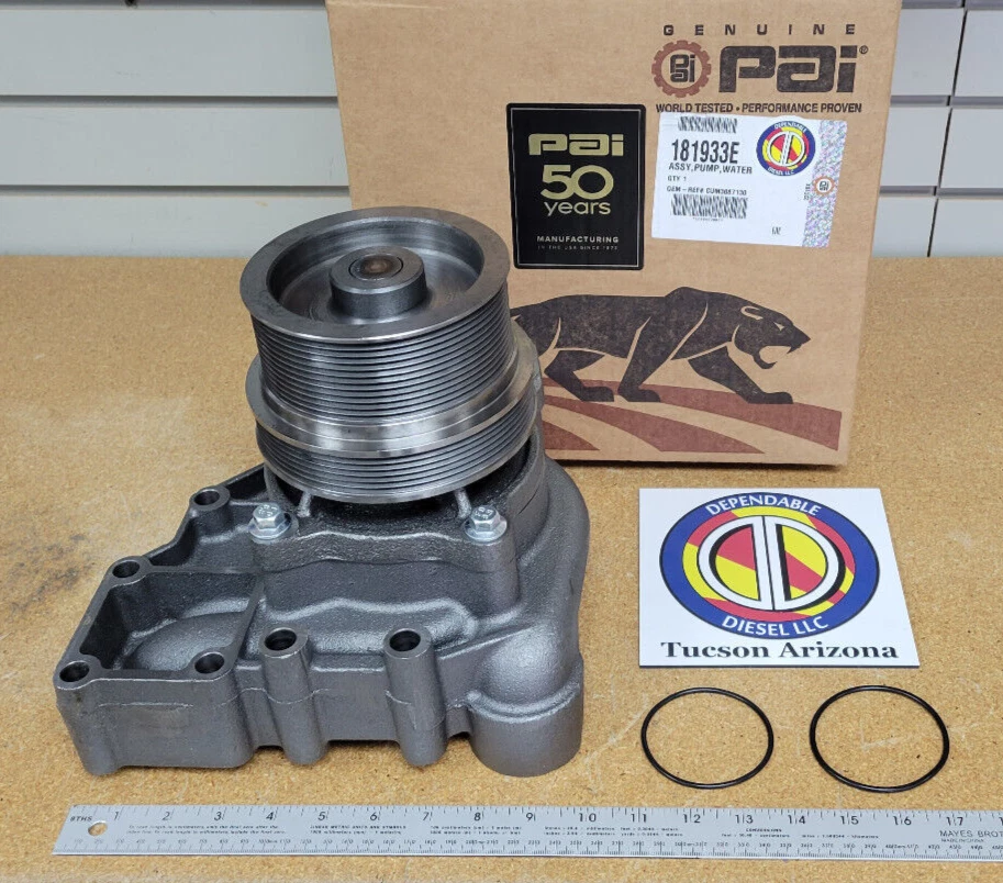 Water Pump for Cummins ISX. Excel# 181933E Ref# 3687130 4386570 