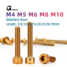 M4 M5 M6 M8 M10 304 Stainless Steel Allen Bolts Socket Cap Screws For Motorcycle