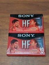 Sony HF High Fidelity 90 Min Blank Audio Cassette 2 Pack New Sealed Pack