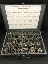 PHILLIPS PAN HEAD SHEET METAL SCREW ASSORTMENT  STAINLESS STEEL