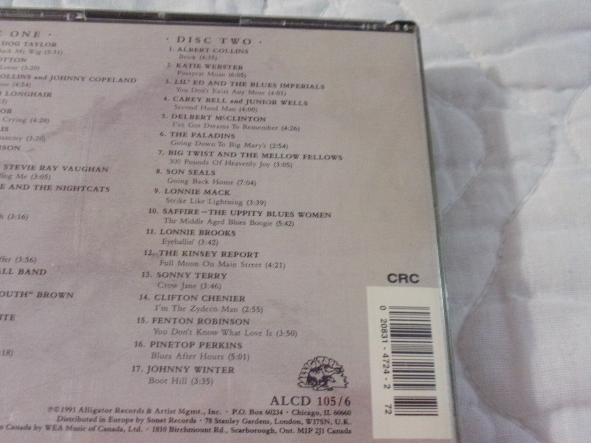 THE ALLIGATOR RECORDS 20TH ANNIVERSARY COLLECTION 2-DISC CD BLUES