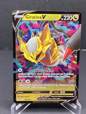 giratina v pokemon card value Amazon.com: Pokemon - Giratina V 130/196 main image 0