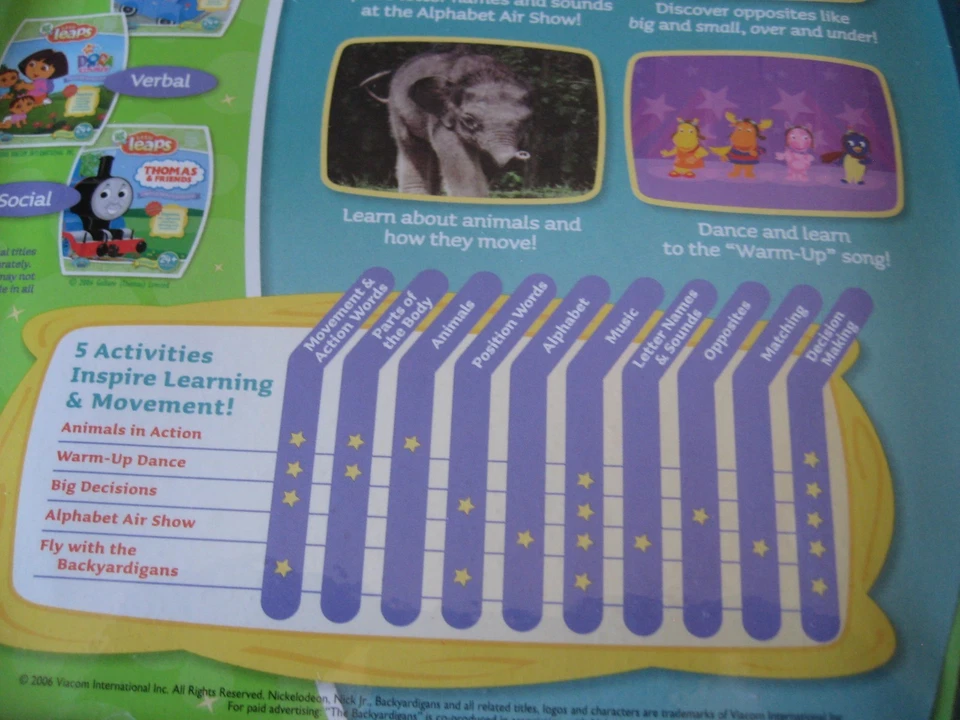 LeapFrog Baby ~ Little Leaps ~ TWO Games The Backyardigans & Winnie the Pooh - Image 4 of 4