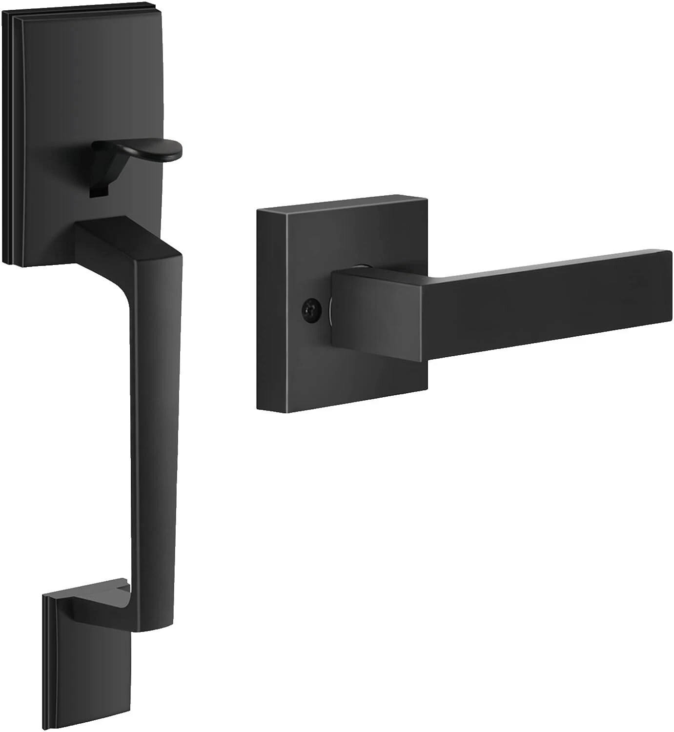 Puerta Negro De madera Tiradores De Las Puertas