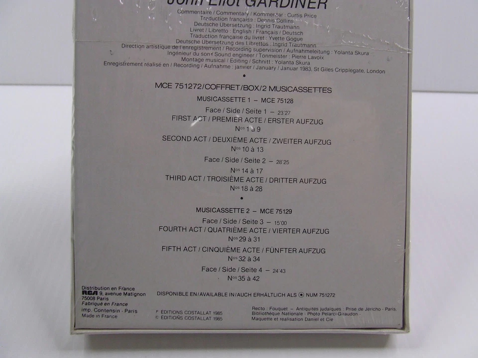 Henry Purcell - King Arthur (2 Cassette Box Set, 1985 Erato) The British Worthy - Image 4 of 4