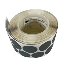 3M 5111987100 1-3/8" x NH 2500 Grit Paper Disc Roll (1000 Discs) -