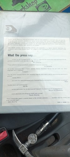 HAYNES TRIUMPH SPITFIRE 1962-74 ORIGINAL 1974 ISSUE - Picture 6 of 6