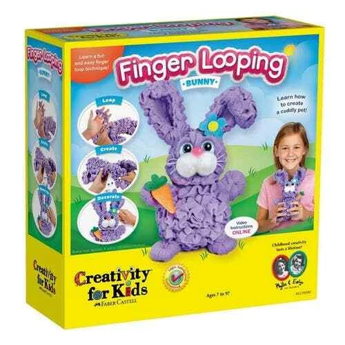 CREATIVITY FOR KIDS Creatività per Bambini Finger Looping Kit, Kit Artigianali per Bambini