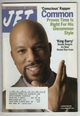 Jet Mag Concious Rapper Common King Barry August 27, 2007 062520nonr