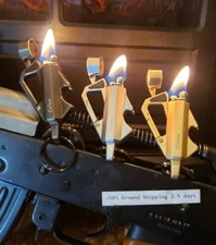 COTTON KEYCHAIN LIGHTER Bottle Opener Light Fluid Saves Fuel Vintage Trench USA