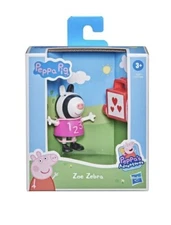 New Peppa Pig Peppa's Adventures Zoe Zebra w/Lunchbox. Free shipping 
