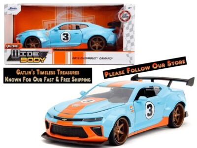 Chevrolet Camaro Widebody #3 2016 Gulf Oil Wide Body Series Jada 1/24 Diecast