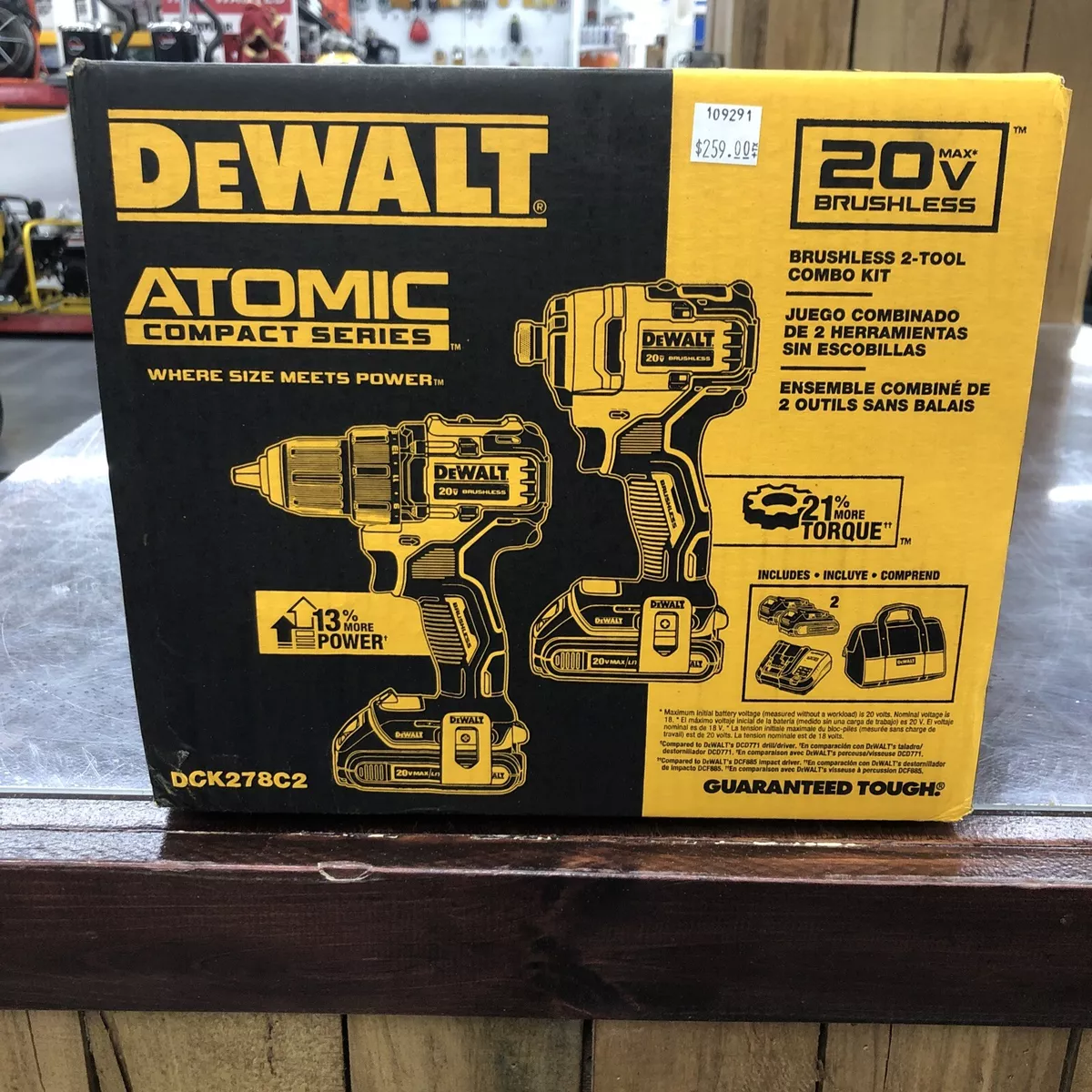 DEWALT ATOMIC 20V MAX 2-Tool Brushless Cordless Compact Drill