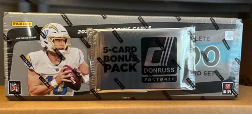 2021 Panini Donruss Football Complete Hobby Factory Set w/ 5-Card Bonus Pack