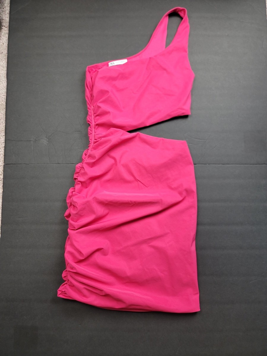 Zara Hot Pink Mini Dress - Small - EUC | eBay