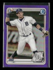 2020 Bowman Draft #BD-11 Trei Cruz Chrome Purple #/250