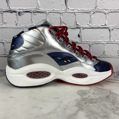 Reebok Question Mid Iverson X Harden Silver Men's Basketball Shoes
