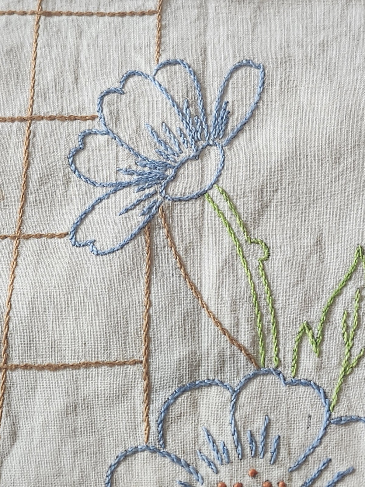 Vintage Embroidered Gorgeous Dresser SCARF Or Doily Crochet Edged Estate Find 😍