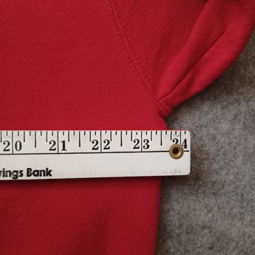 Vtg Nike Sweatshirt Mens Large Red Crewneck Embroidered Swoosh Pullover USA 90s - Picture 5 of 14
