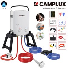 CAMPLUX 5L 10kW Gas Hot Water Heater LPG Propane + Showe kit + Carry Bag + Stand
