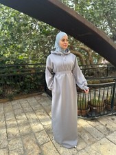 Modest Winter Maxi Dress for Women – Elegant Loose Fit | Warm Long Sleeve Gown |