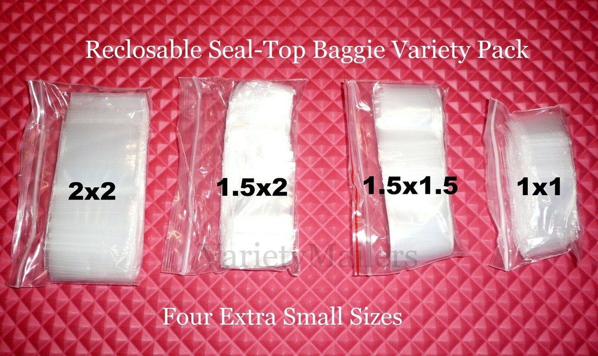 1000 Sacchetti Zippit Reloc 1-1/2 X 1-1/2 Quadrati Trasparenti 1,5 X 1,5" Poly B - Foto 10